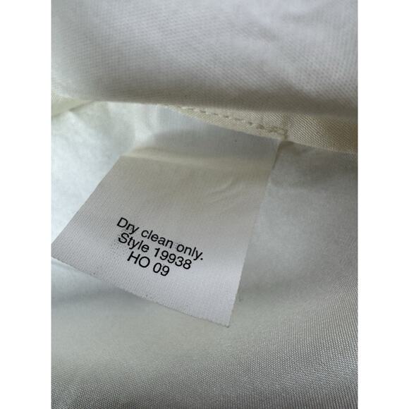 J.Crew 100% Silk Annalise Ruffle Top 4 Ivory Quiet Luxury Preppy Old Money - Picture 11 of 12